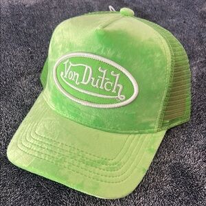 Von Dutch Green Trucker Hat SnapBack